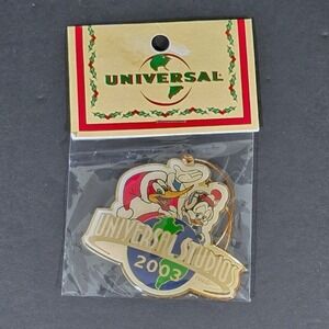 Universal Studios 2003 Woody Woodpecker & Chilly Willy Christmas Ornament Sealed